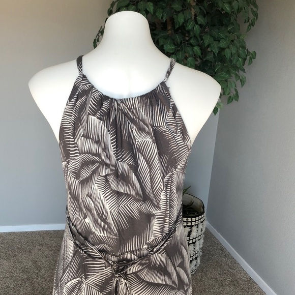 Gap Women’s Printed Paneled Maxi Dress Grey Print - Picture 6 of 12